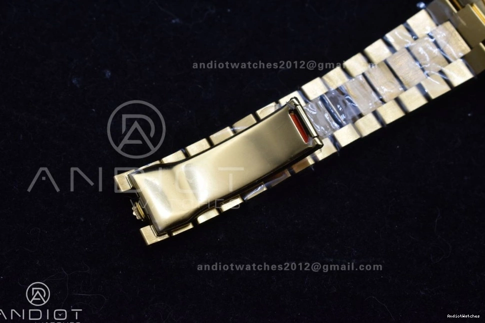 Soft 1:1 Date Bracelet ARF Weight) Crystal On President (Gain 656 Best YG Day Edition Black Dial 228238 VR3255 40 0228